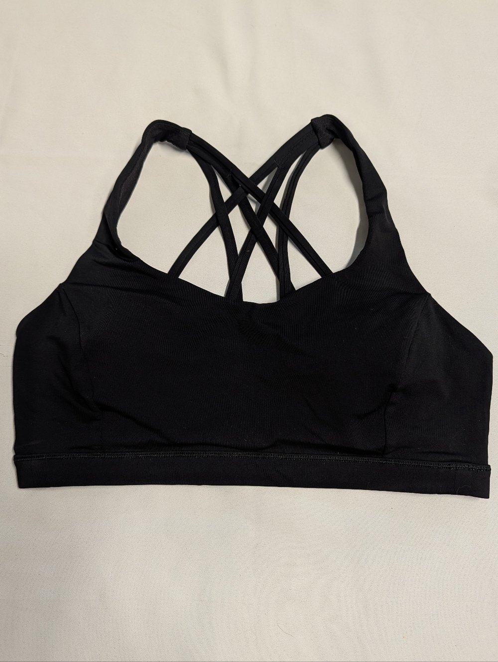 lululemon athletica Black Strappy Crossback Sports Bra